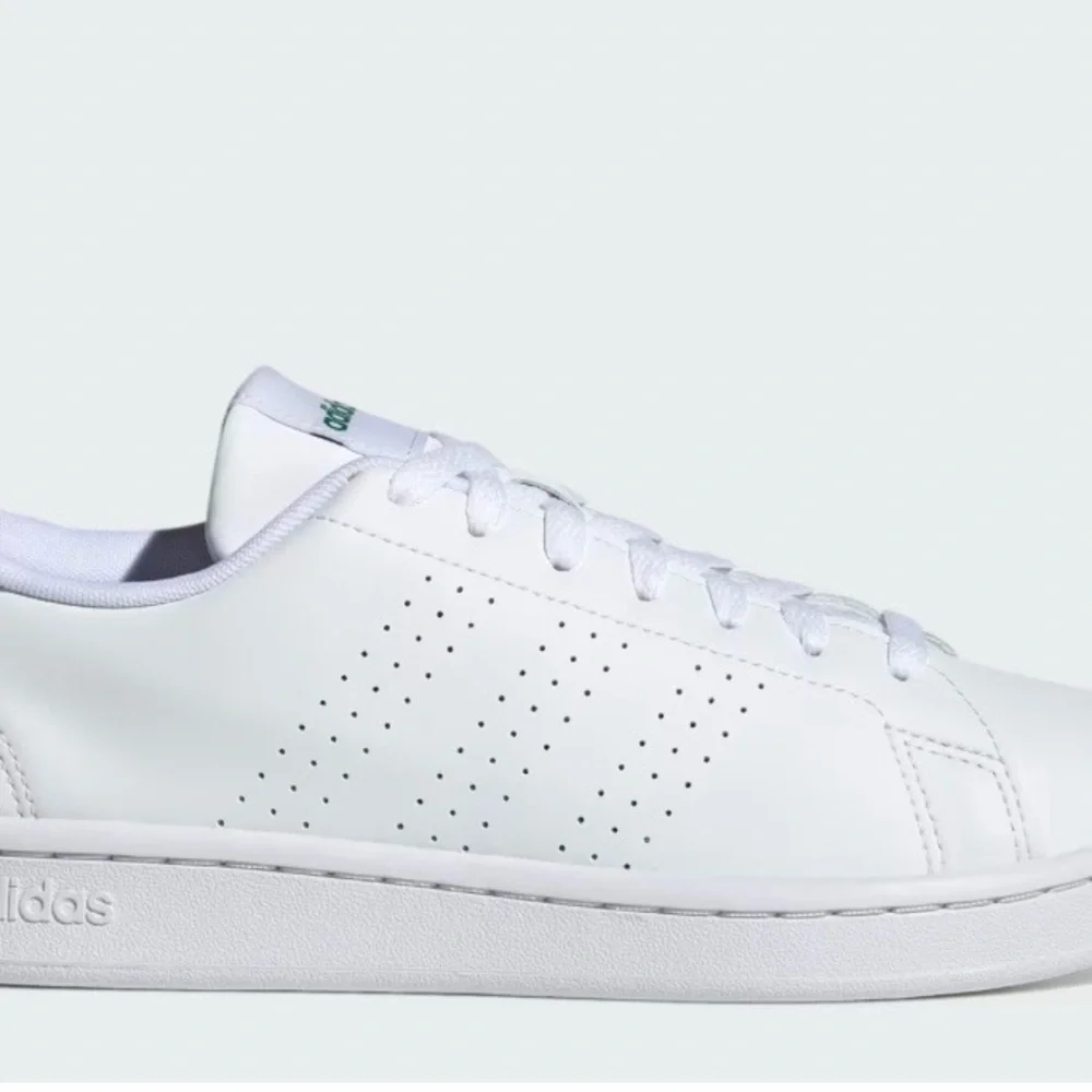 Adidas Advantage - Classic White with Green Detail - Picture 6 of 12